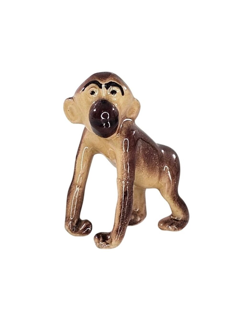 Early Vintage Hagen Renaker Miniature Monkey Walking Standing Figurine *Repaired